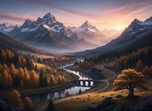 Prompt: A glorious landscape