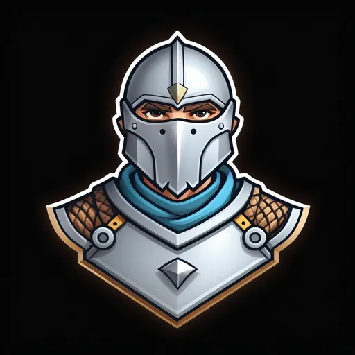 Prompt: archer unit icon for mobile game, open face, hair, brown chainmail, detaled face, chainmail helmet