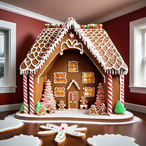 Prompt: gingerbread room