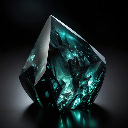 Prompt: LUMINOUS OBSIDIAN