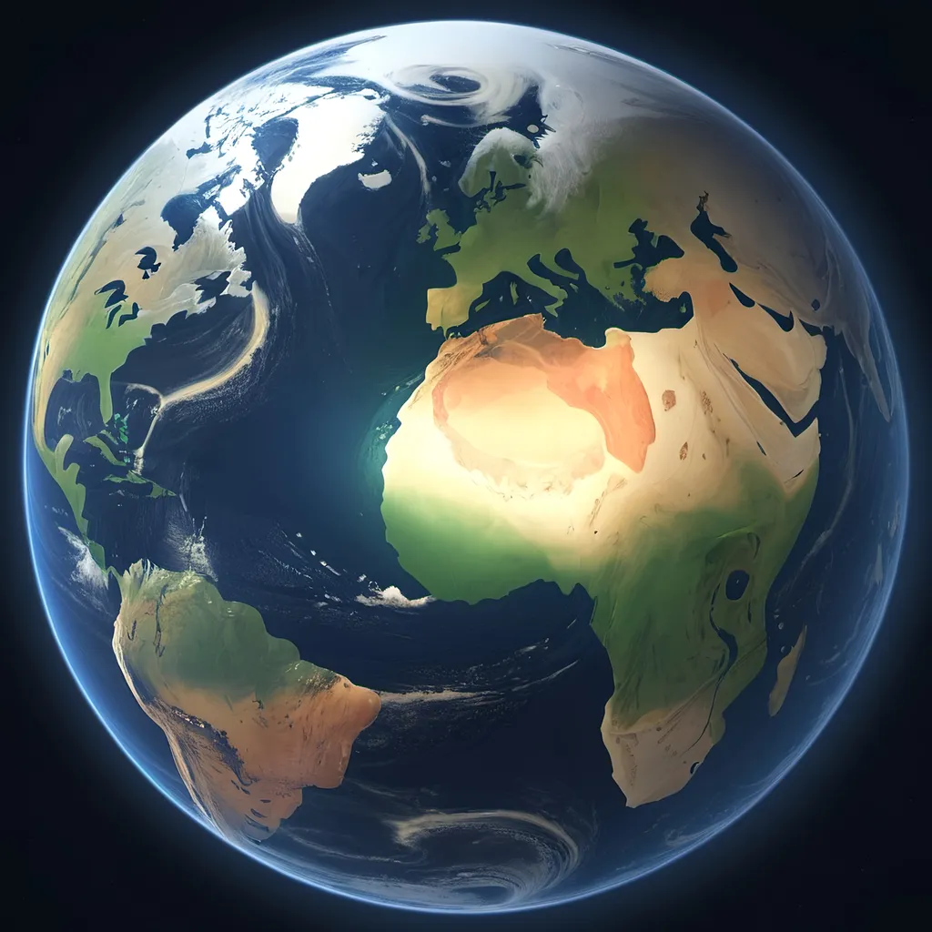 Prompt: rotating earth