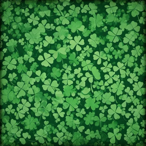 Prompt: four leaf clover wallpaper using green on green using hex 227763