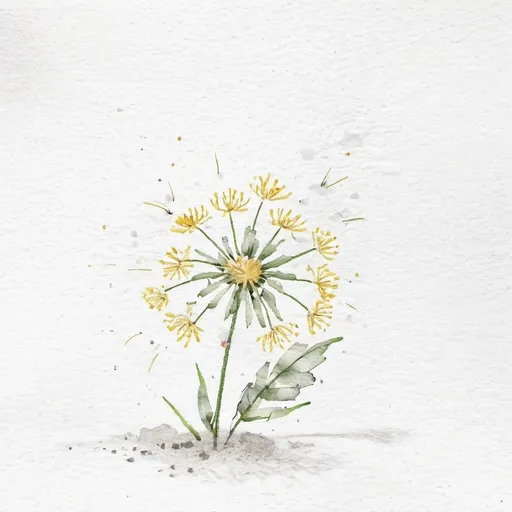 Prompt: Dandelion in the concrete, a vivid contrast of soft, delicate petals bursting through harsh gray pavement, symbolizing resilience and beauty in unexpected places, warm natural sunlight illuminating the scene, focus on high detail textures, urban background with muted tones, soft green hues of the dandelion, representing hope and nature's perseverance, ultra-detailed, artistic composition.