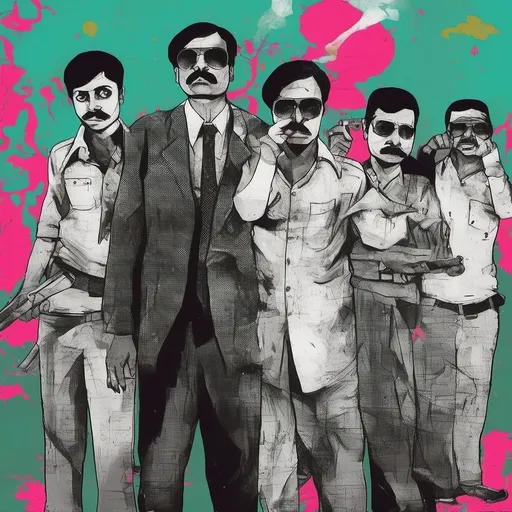 Prompt: Gangs of Wasseypur style
Poster with caption Keh ke Lunga