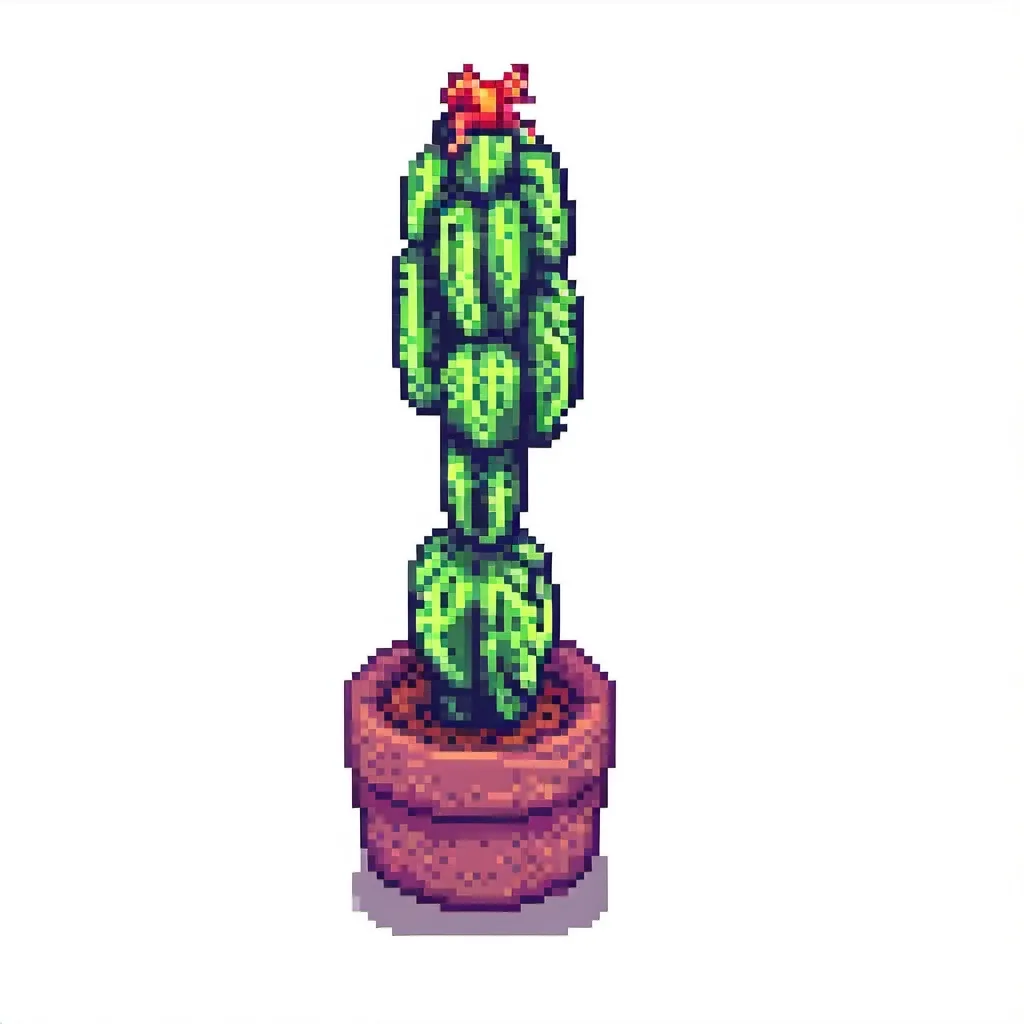 Prompt: cactus with transparent background