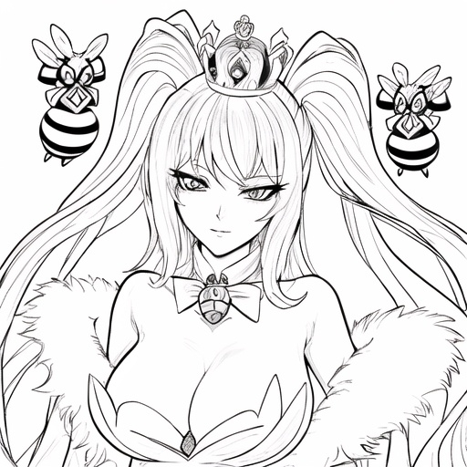 Prompt: royal Queen bee