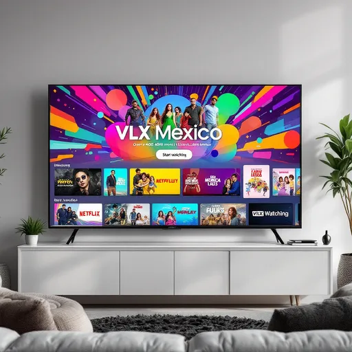 Prompt: Iptv movies services

with this informsation inside the image

+4000 películas y + 1200 series dobladas al espanol de Latino America
VLX Mexico 140 canales
Funciona en los siguientes dispositivos:
•IOS (iPhone, iPad, IPod),ANDROID,TV Box,Smart TV (Samsung, Lg & Android)
•AMAZON FIRESTICK,APPLE TV,APLICACIÓN WEB,COMPUTADORA
