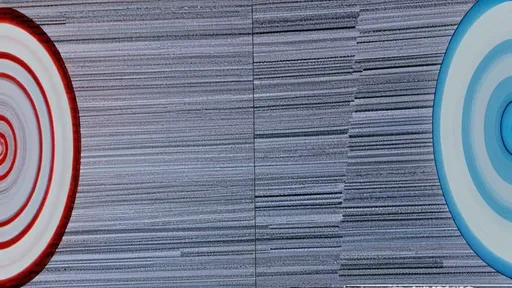 Prompt: A fragmented display of horizontal lines dominates the screen, creating a mesmerizing yet chaotic visual of stark black and white patterns interspersed with occasional flickers of blue and hints of red. The interference appears static, resembling a corrupted video feed or a malfunctioning television screen, evoking a sense of disconnection and distortion. The lighting is dim, with the glowing screen contrasting sharply against the surrounding darkness, emphasizing the erratic rhythm of the lines that seem to pulse and vibrate. This fragmented aesthetic invites contemplation on themes of communication breakdown and the nature of visual information, drawing the viewer into an almost hypnotic trance. The overall mood resonates with both intrigue and a subtle unease, as the viewer is left to ponder the message hidden within the noise.
