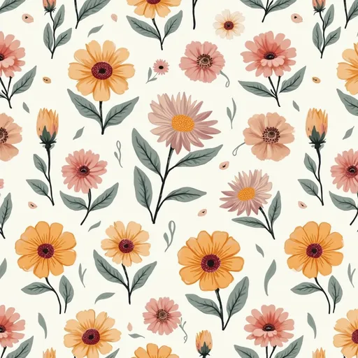Prompt: Create a Cute Floral print
