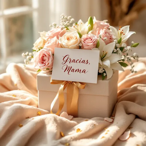 Prompt: create mother day gift photo