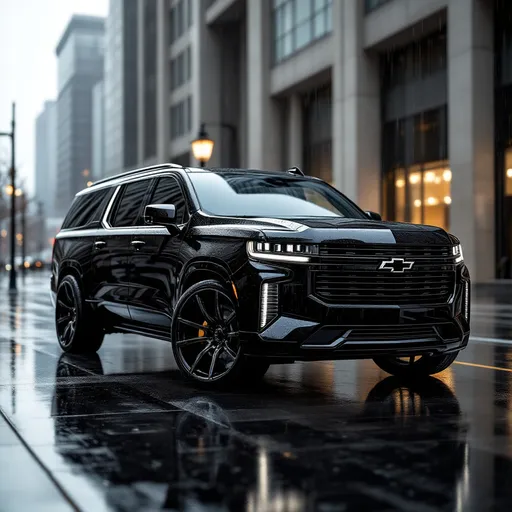 Prompt: create emoji of a black chevy suburban
