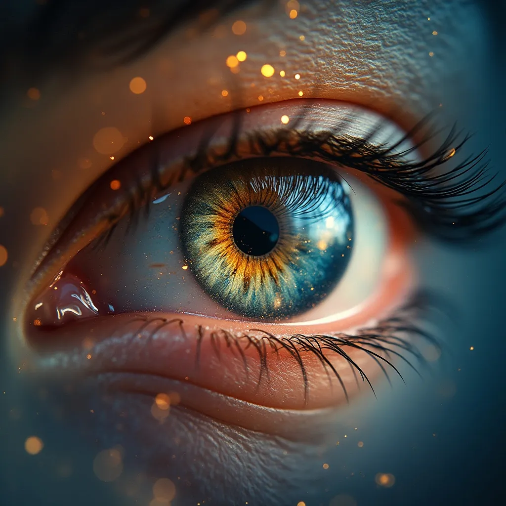 Prompt: IIIF zooming image,deep zoom,4k,high  defintion,fibonacci, third eye,heavenly
