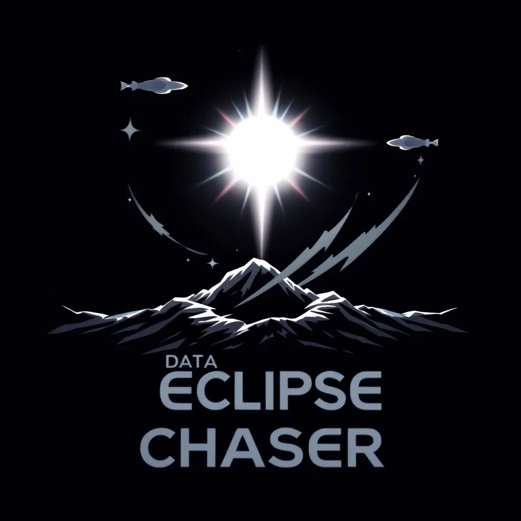 Prompt: Could you prepare logo for company named Data Eclipse Chaser?