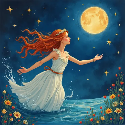 Prompt: Cancer, July, Water sign, Horoscope