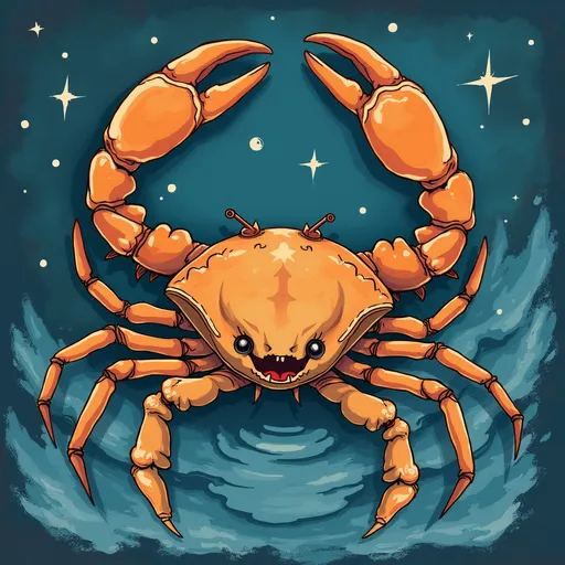 Prompt: Cancer, July, Water sign, Horoscope