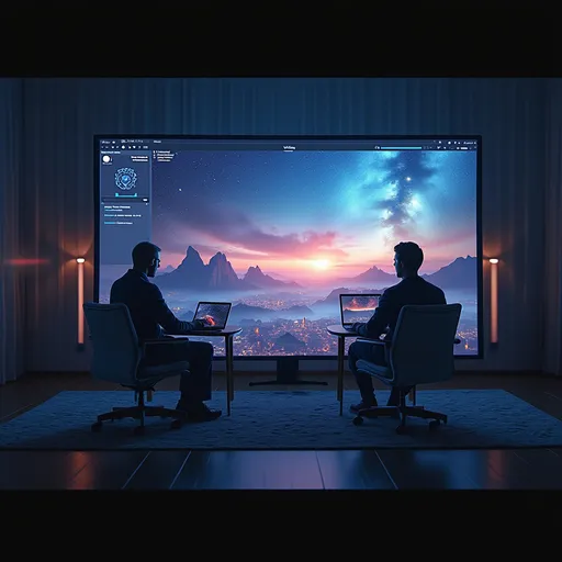 Prompt: Creating great Ai video on a great screen