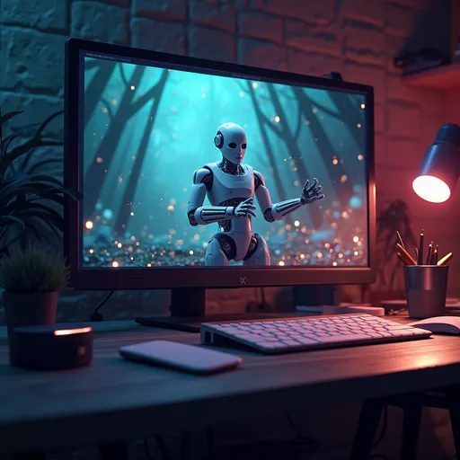 Prompt: Creating great Ai video on a great screen