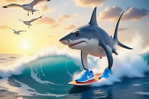 Prompt: @vcSexzNzn0uWkqVAs1ng is boogie boarding on the ocean waves. cinematic quality. 