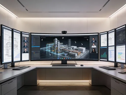 Prompt: One large ultra-wide monitor positioned at the center,
three vertically aligned monitors on the left,
three vertically aligned monitors on the right,
a total of seven monitors in the setup