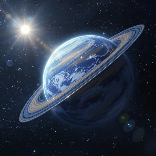 Prompt: SOLAR POWER PLANET 
