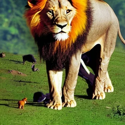 Prompt: Lion, Balim and their Friends
Lion said Balim where are you?
Balim replied I am here my dear Sir, please give me the order what can I do for you. 
Lion said Balim I want to know about my friends Jugo child of Elephant, Tim Tim child of Rabbit, Him Him child of Deer, Lim Lim child of Fox, Zam Zam child of Goat, Bhim Bhim child of Beer.
Balim said OK my dear Sir just wait I will gather all of them in front of you.
Lion said Go and invite all of them.
Balim went to the Jungle and invite all of them.
Lion shows happiness on their coming 

