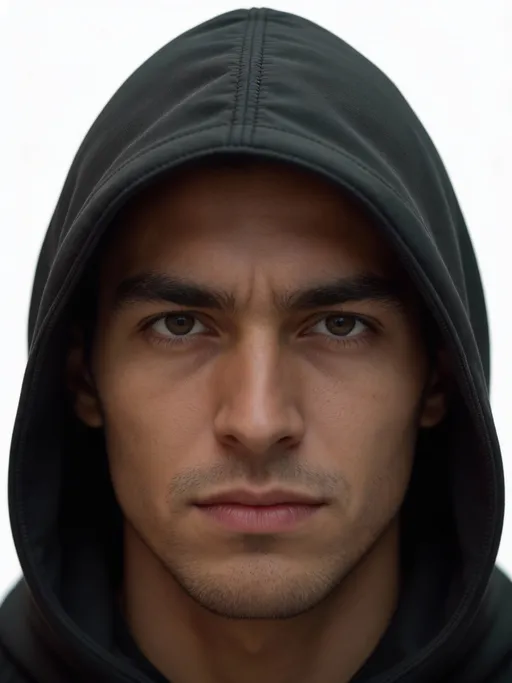 Prompt: The images Image1 represent the character. the character's clothing is Image2. 生成角色头部特写视图。保持自然表情，正视镜头。使用纯白色背景。确保头部完整呈现，符合人体比例。