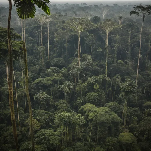 Prompt: Una selva tropical del amazonas