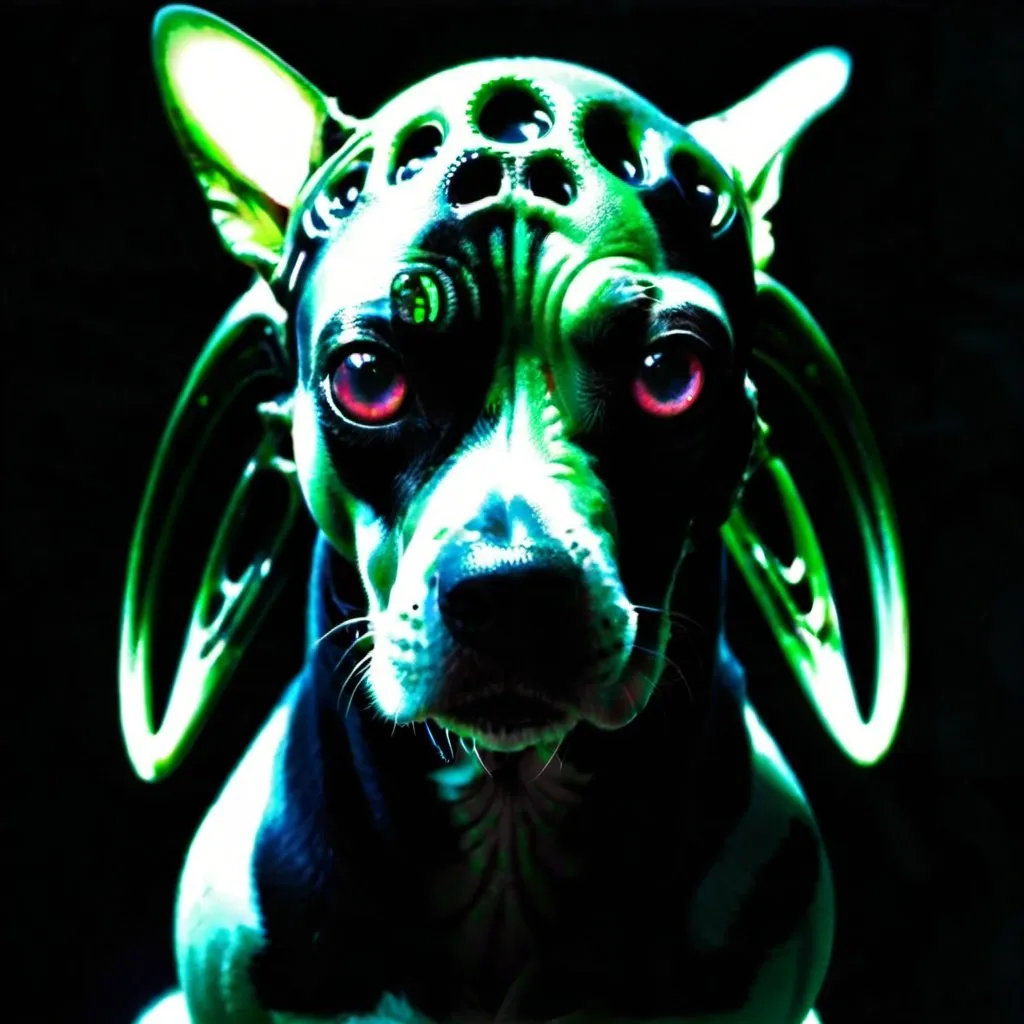 Prompt: Alien dog