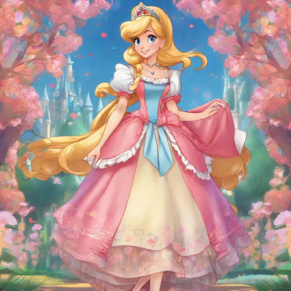 Prompt: 1woman, vivid, super detailed, Alice Disney princess, full body, perfect hands