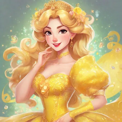 Prompt: 1woman, vivid, super detailed, Honey Lemon Disney princess, full body, perfect hands