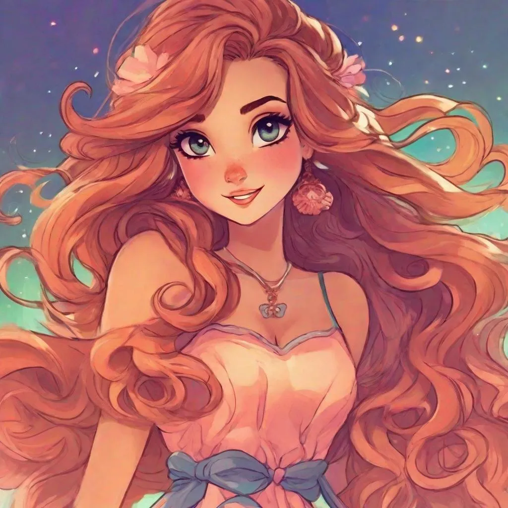 Prompt: Vivid, super detailed, 1girl, long Curley hair, large expressive eyes, feminine, Disney style