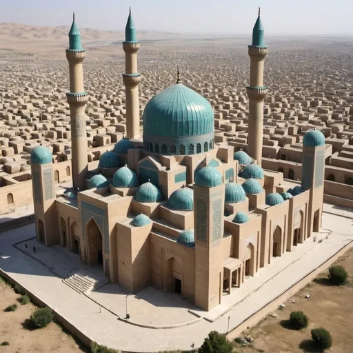 Prompt: Golpayegan Grand Mosque in the Seljuk period