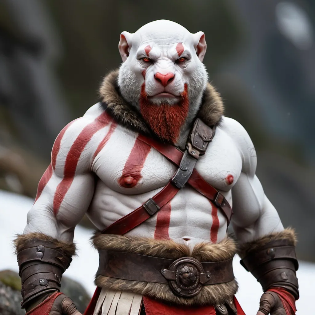 Prompt: Kratos marmot