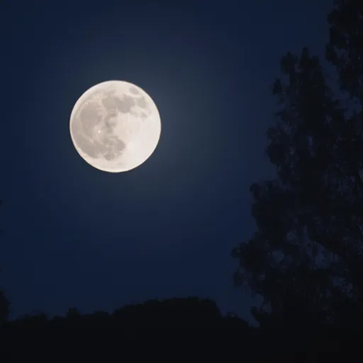 Prompt: UNA NOCHE CON LUNA LLENA