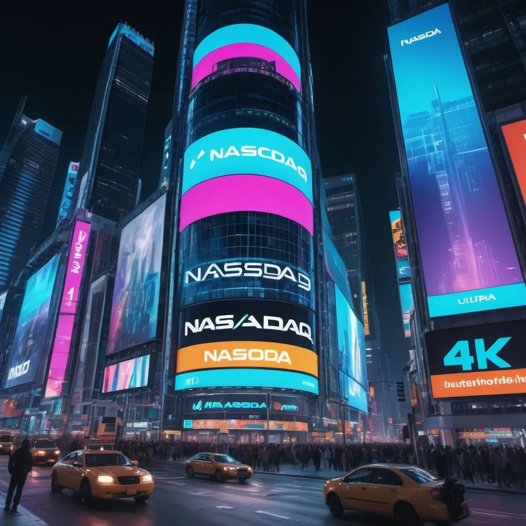 Prompt: nasdaq building only

