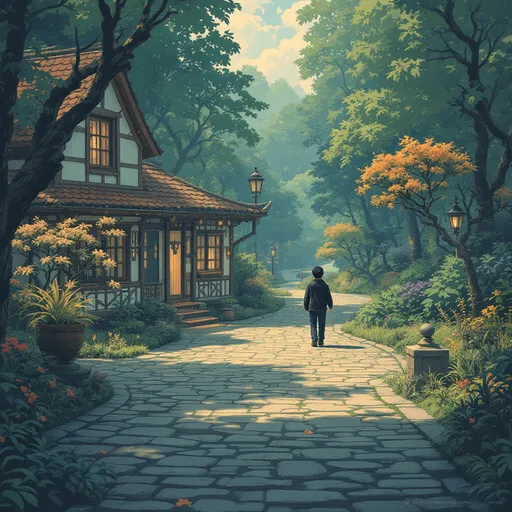 Prompt: Create this image in Ghibli style 