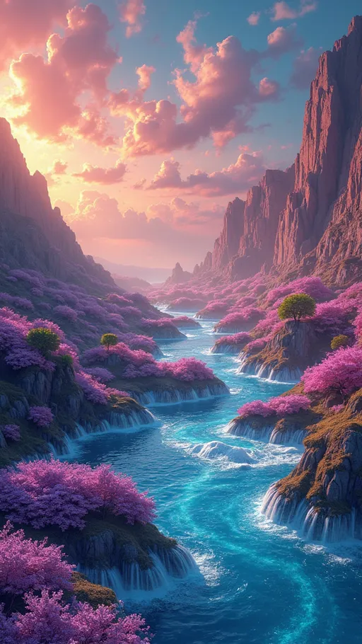 Prompt: (streamolicious), (dreamscape), surreal landscapes, (state of the art) design, morphing and shape-shifting elements, vibrant colors blending seamlessly, ethereal ambiance, dynamic swirls of light, intricate textures, dreamlike atmosphere, whimsical shapes, futuristic vibes, high quality, 4K resolution, ultra-detailed, mesmerizing.