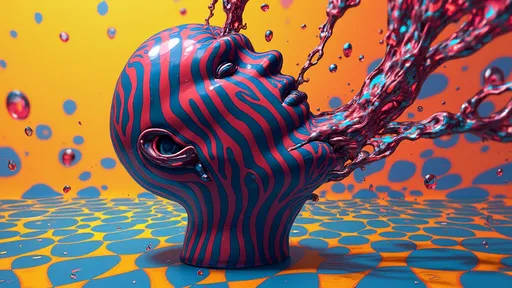 Prompt: (vector) liquid pouring over striped head, (checkerboard pattern), (vibrant colors), dynamic movement, exaggerated flow, abstract art style, striking contrast between patterns, foreground focusing on the head, intricate details in the stripes, smooth texture of the liquid, visually captivating, playful ambiance, (highly detailed) design, (2D illustration), colorful background enhancing visual impact.