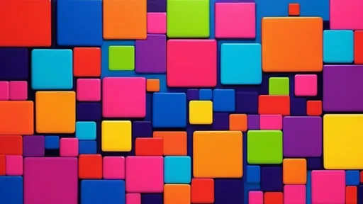 Prompt: Colorful  overlapping squares, neon colors, varied sizes, high-quality, modern art, ayered texture, lively and vibrant, abstract expressionism, rich neon color palette, contemporary, energetic, vibrant composition, bold and engaging, varying square sizes, dynamic neon color contrast, visually captivating, diverse color spectrum