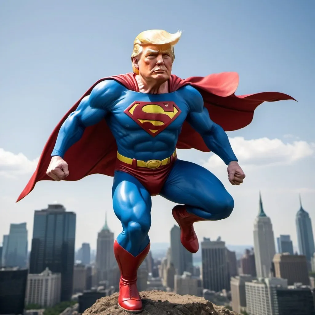 Prompt: trump as superman


