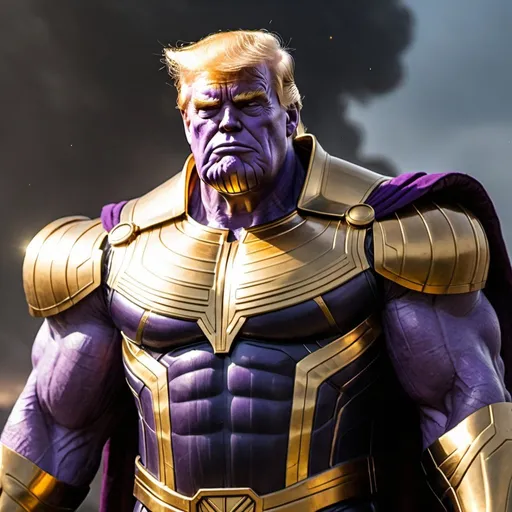 Prompt: trump as thanos 
