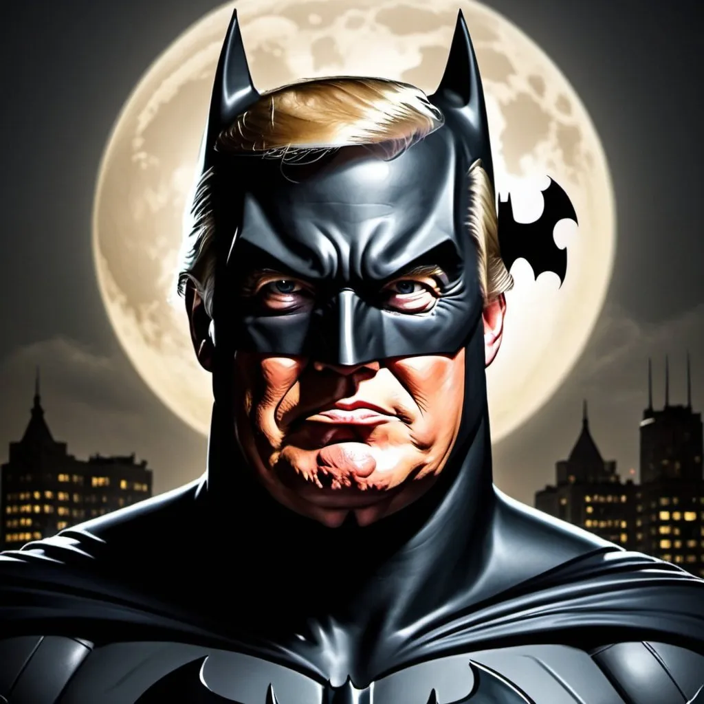 Prompt: trump as batman
