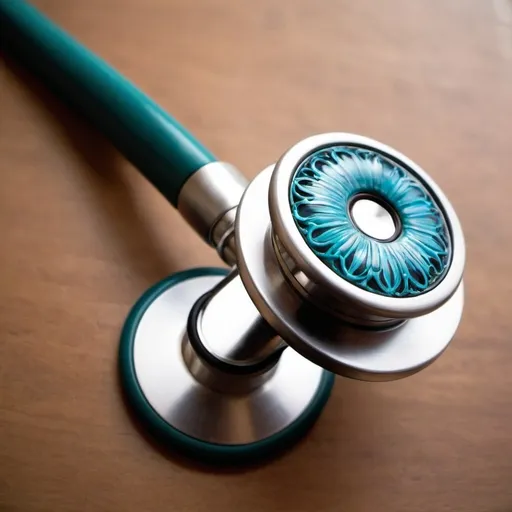 Prompt: A most beautiful stethoscope