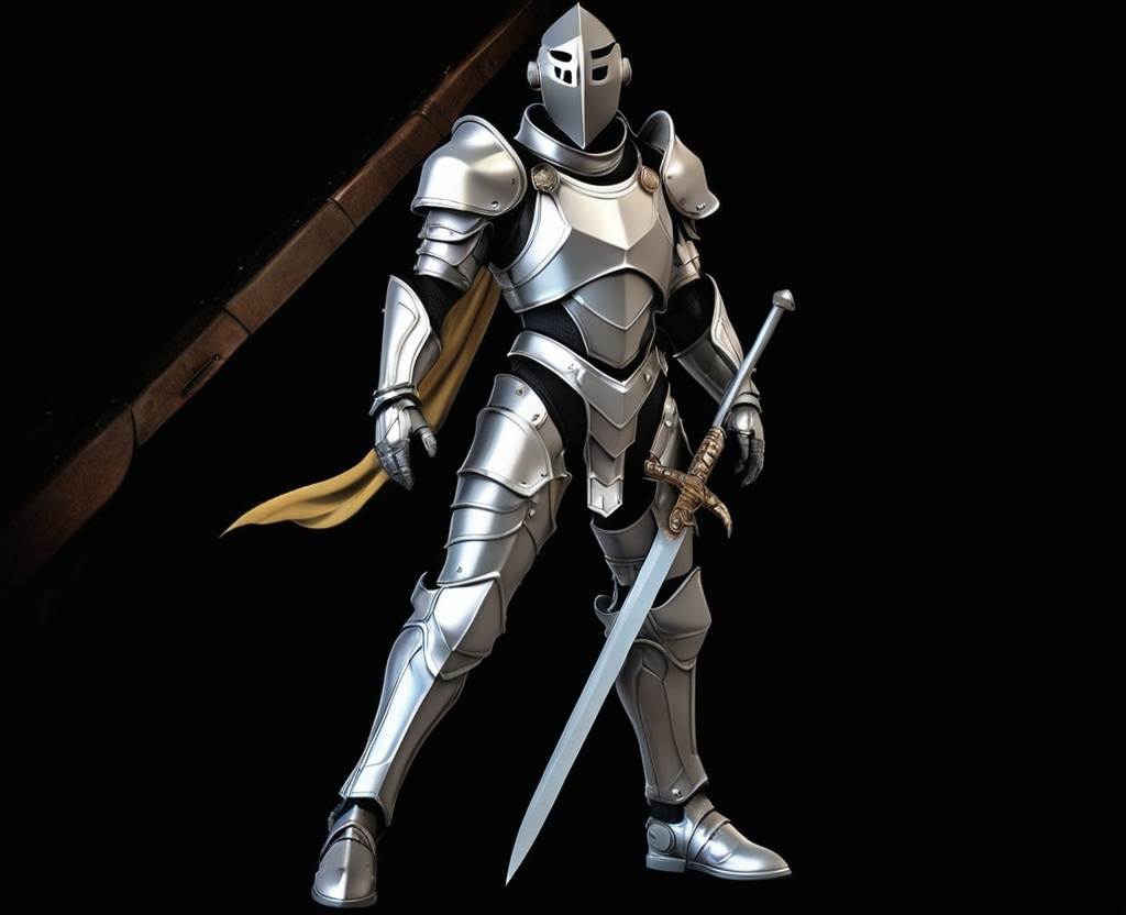 Prompt: Sci-fi Knight with face mask