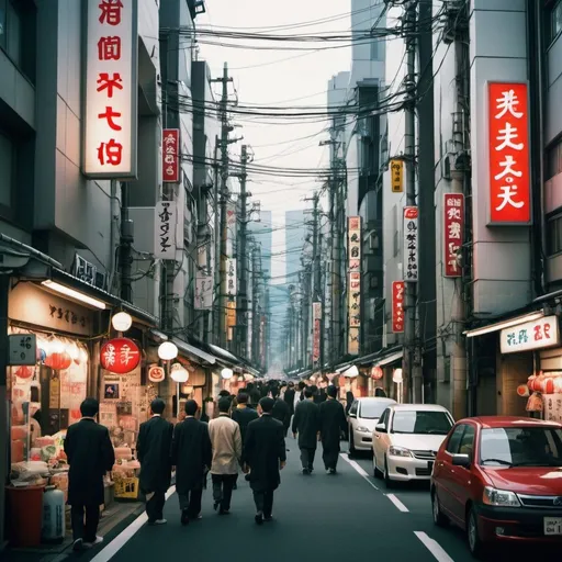 Prompt: Relistic Tokio street Full HD photo