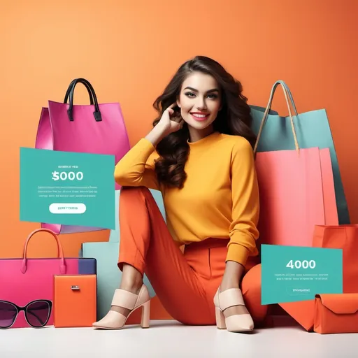 Prompt: Create a rectangular banner image with a height of 400px and a width of 1500px for an eCommerce website. The design should showcase a vibrant shopping scene featuring a variety of products, including fashion apparel, electronics, home goods, and beauty items. Include diverse models of various ethnicities interacting with the products in an inviting and lively atmosphere. Use bold colors and appealing visuals to attract attention. Incorporate stylish text overlays highlighting special promotions or seasonal sales, ensuring the message is clear and eye-catching. The overall design should evoke a sense of excitement and encourage customers to explore the offerings on the website