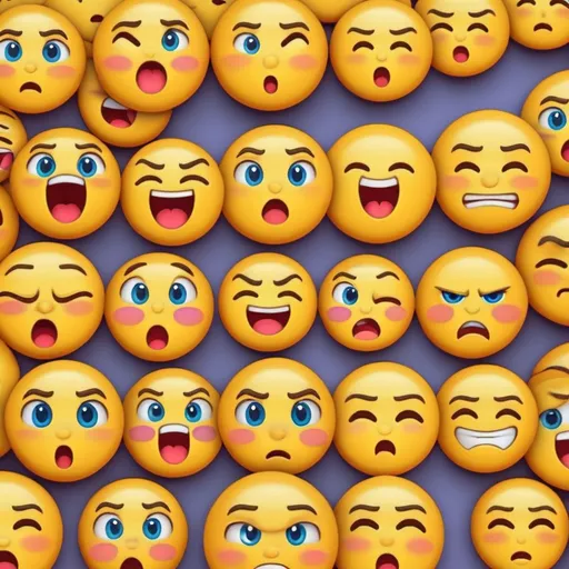 Prompt: Different emotions emoji face