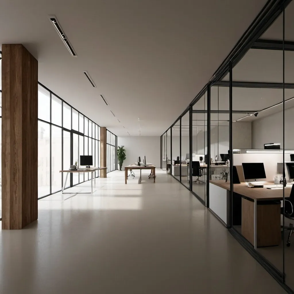 Prompt: modern design office from sanaa