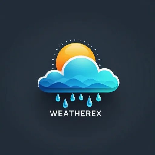 Prompt: Modern minimalist logo for WeatherX app, sleek and professional design, mobile screen size, clear and crisp text, weather icon incorporated, high quality, modern, minimalist, professional, clean lines, vibrant colors, detailed, sleek design, high resolution, mobile-friendly, clear typography, weather icon, professional logo design, crisp and clear, vibrant color palette, modern and sleek, text "WeatherX"