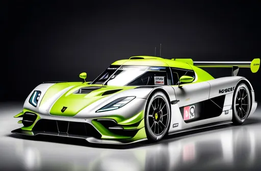 Prompt: Koenigsegg jesko  as a GTE race car